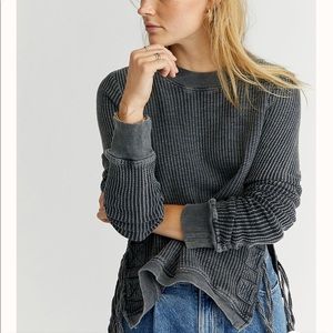 Free People One Crop Interlaken top